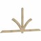 Ekena Millwork Redmond Rough Sawn Timber Gable Bracket, Douglas Fir, 108"W x 45"H x 2"D x 4"F, 10/12 Pitch GBW108X45X0204RED00RDF - alternate 4